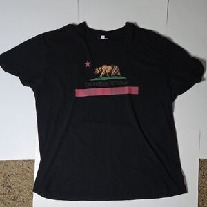 California Republic Black Men's T-Shirt